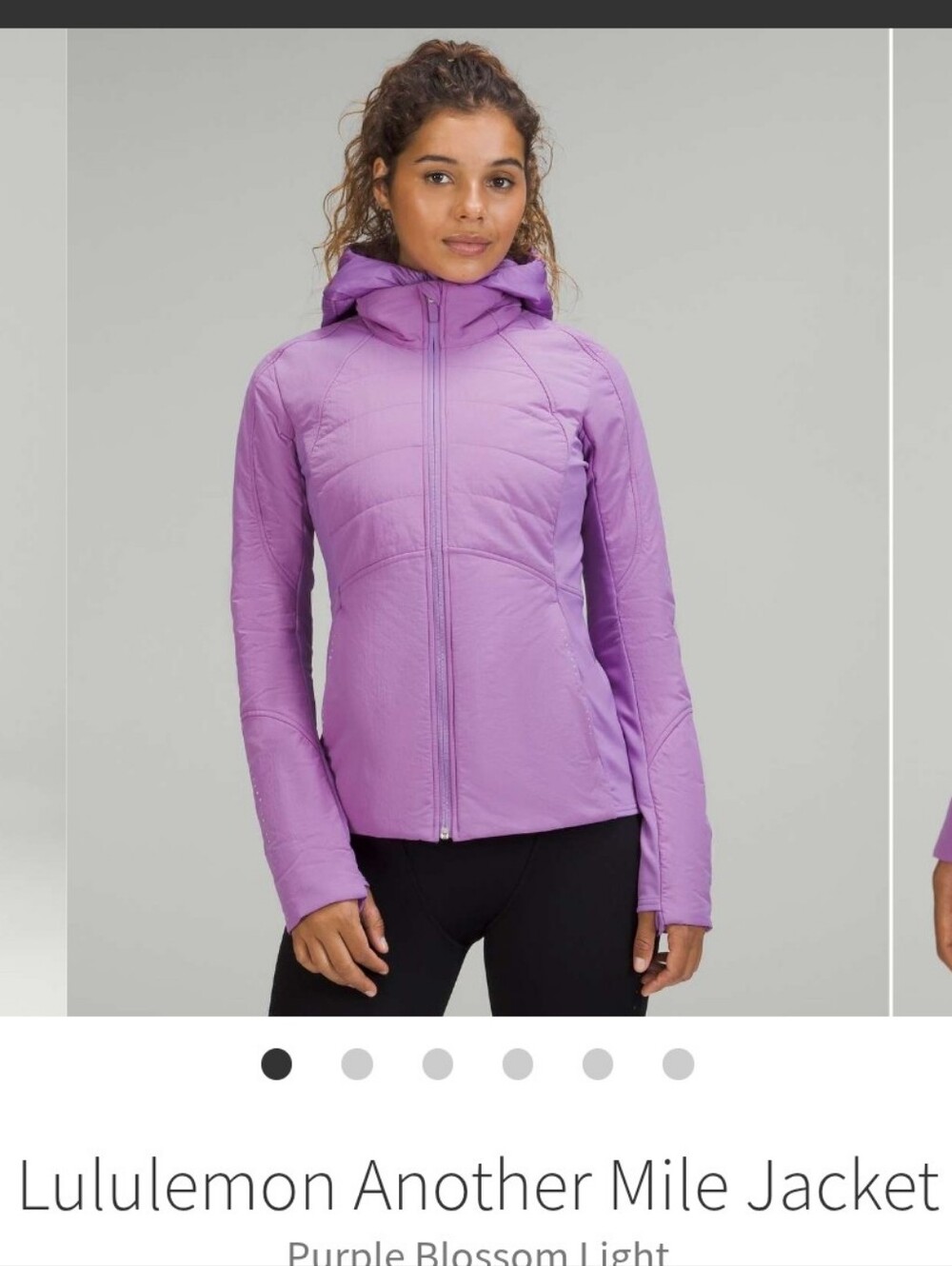 Lululemon Women's Another Mile Jacket In Purple Blossom Light In Size 12